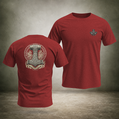 Mjölnir — Norse Hammer Back Print T-Shirt | Ascensum Wear