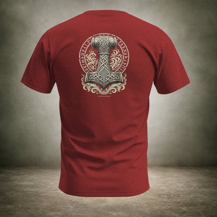 Mjölnir — Norse Hammer Back Print T-Shirt | Ascensum Wear