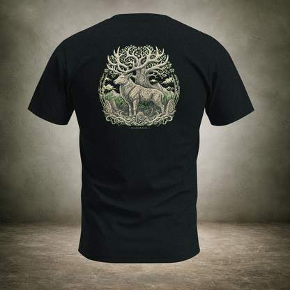 Stag Hart of the Forest — Norse Back Print T-Shirt | Ascensum Wear