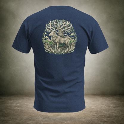 Stag Hart of the Forest — Norse Back Print T-Shirt | Ascensum Wear