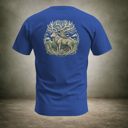 Stag Hart of the Forest — Norse Back Print T-Shirt | Ascensum Wear
