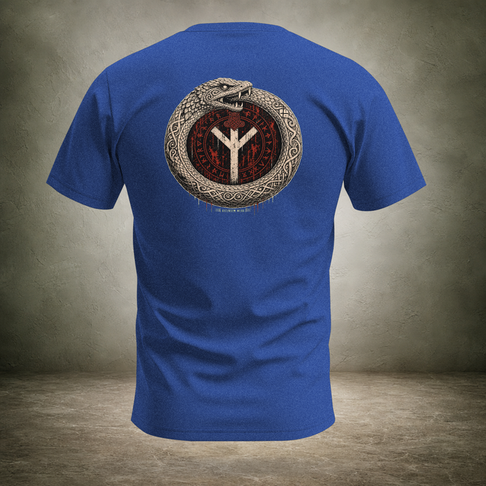 Jörmungandr — Norse Serpent Ring Back Print T-Shirt | Ascensum Wear