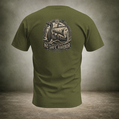 No Safe Harbor — Norse Back Print T-Shirt | Ascensum Wear