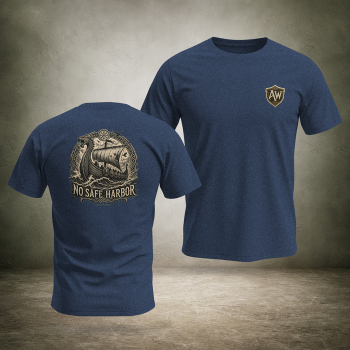 No Safe Harbor — Norse Back Print T-Shirt | Ascensum Wear