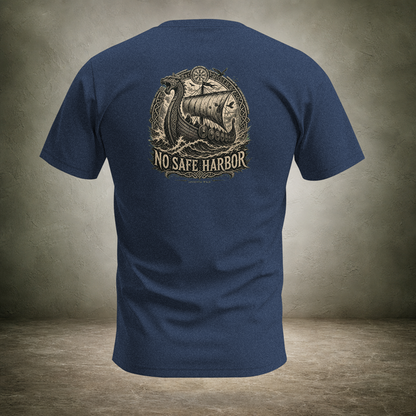 No Safe Harbor — Norse Back Print T-Shirt | Ascensum Wear