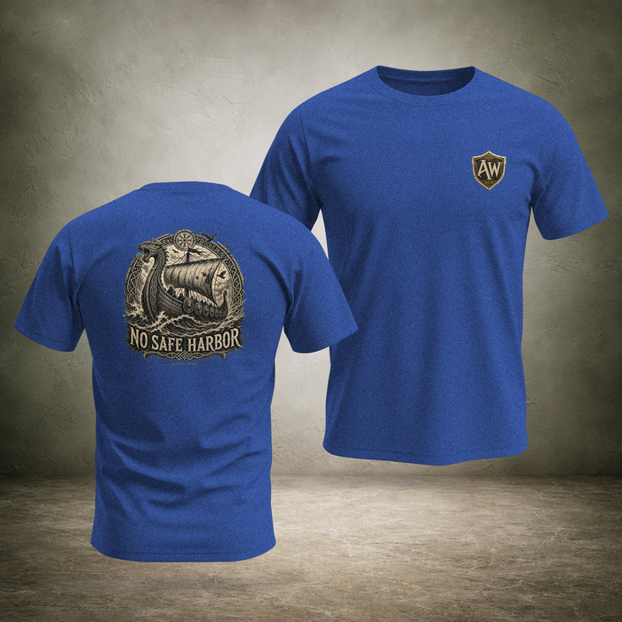 No Safe Harbor — Norse Back Print T-Shirt | Ascensum Wear