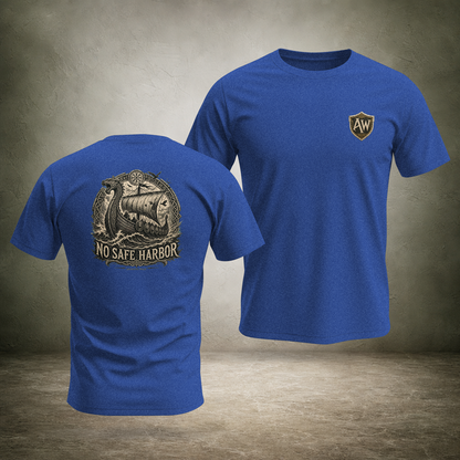 No Safe Harbor — Norse Back Print T-Shirt | Ascensum Wear
