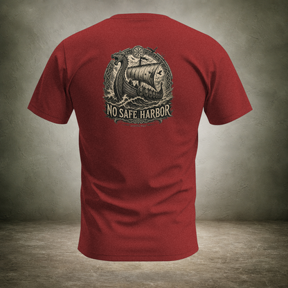 No Safe Harbor — Norse Back Print T-Shirt | Ascensum Wear