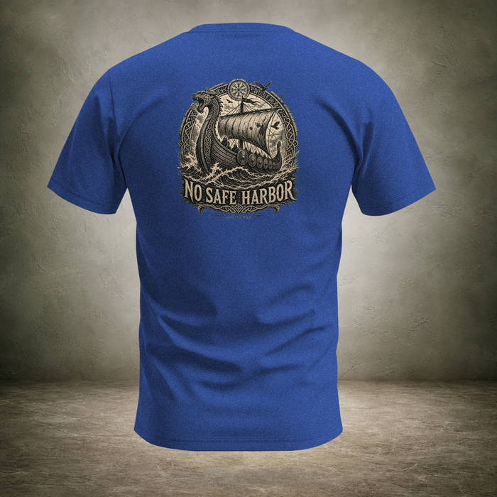 No Safe Harbor — Norse Back Print T-Shirt | Ascensum Wear