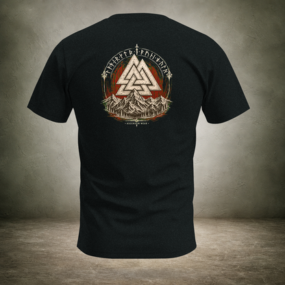 Valknut — Norse Ascension Back Print T-Shirt | Ascensum Wear