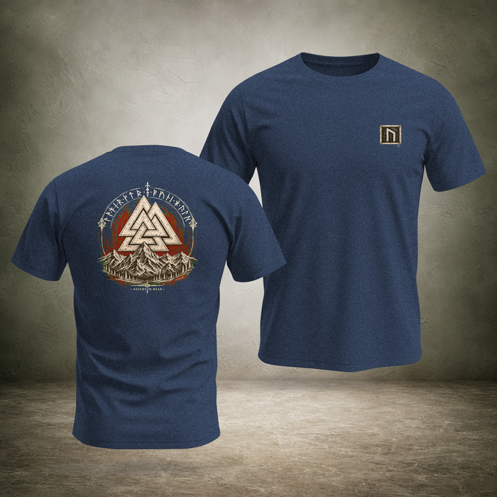 Valknut — Norse Ascension Back Print T-Shirt | Ascensum Wear