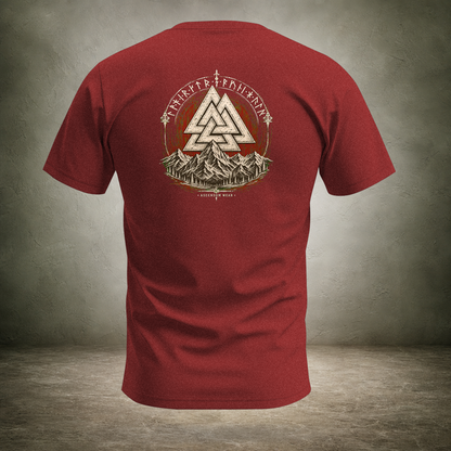 Valknut — Norse Ascension Back Print T-Shirt | Ascensum Wear