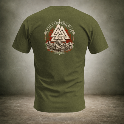 Valknut — Norse Ascension Back Print T-Shirt | Ascensum Wear
