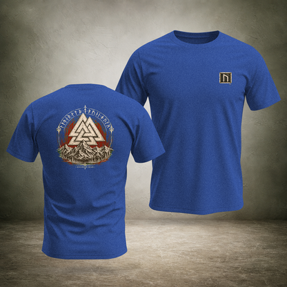 Valknut — Norse Ascension Back Print T-Shirt | Ascensum Wear