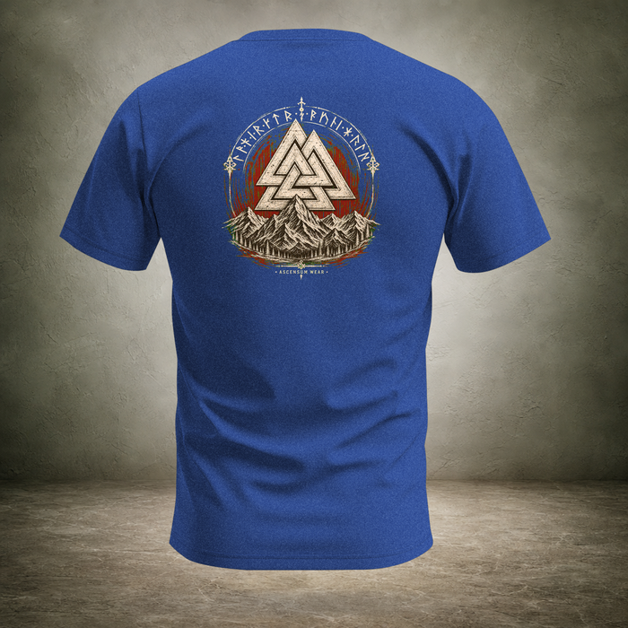 Valknut — Norse Ascension Back Print T-Shirt | Ascensum Wear