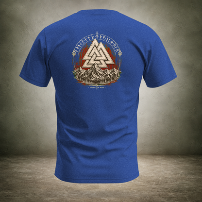 Valknut — Norse Ascension Back Print T-Shirt | Ascensum Wear