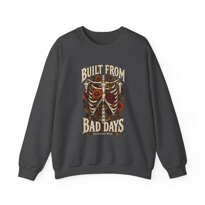 Bullet From Bad Days — Skeleton Flowers Halloween Crewneck | Ascensum Wear
