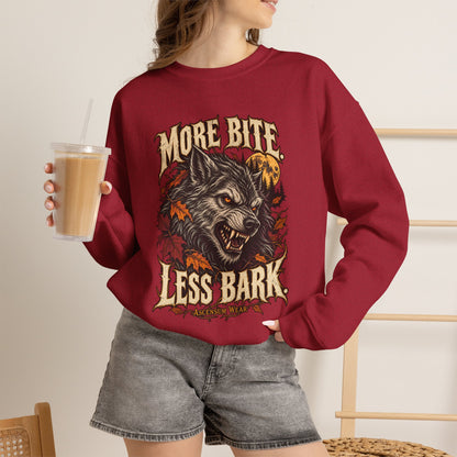 More Bite Less Bark — Halloween Unisex Crewneck | Ascensum Wear