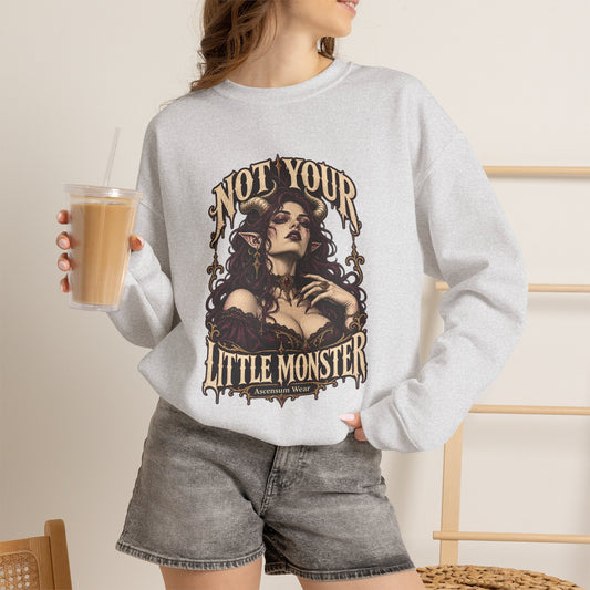 Not Your Little Monster — Halloween Graphic Crewneck | Ascensum Wear