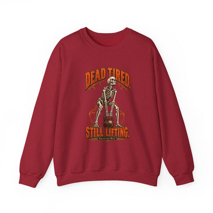 Dead Tired Still Lifting — Halloween Fitness Unisex Crewneck | Ascensum Wear