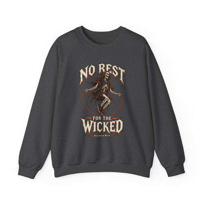 No Rest for the Wicked — Halloween Unisex Crewneck| Ascensum Wear