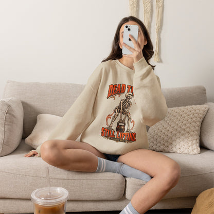 Dead Tired Still Lifting — Halloween Fitness Unisex Crewneck | Ascensum Wear
