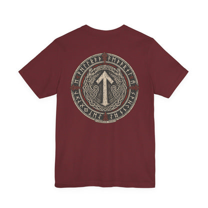 Runic Circle Seal — Norse Back Print T-Shirt | Ascensum Wear