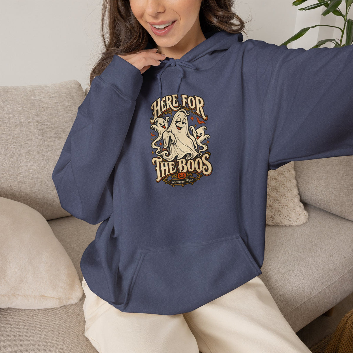 Here for the Boos — Vintage Ghost Trio Unisex Tee | Ascensum Wear