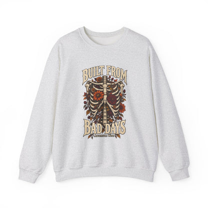 Bullet From Bad Days — Skeleton Flowers Halloween Crewneck | Ascensum Wear