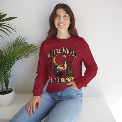 A Little Wicked A Lot Stronger — Halloween Unisex Crewneck Sweatshirt | Ascensum Wear
