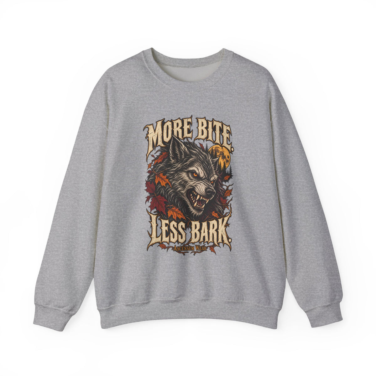 More Bite Less Bark — Halloween Unisex Crewneck | Ascensum Wear