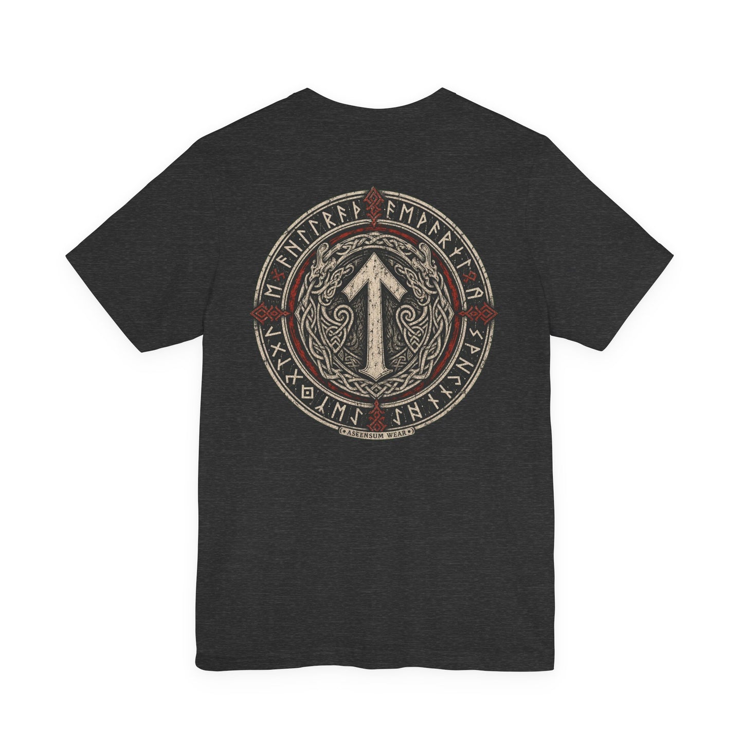 Runic Circle Seal — Norse Back Print T-Shirt | Ascensum Wear