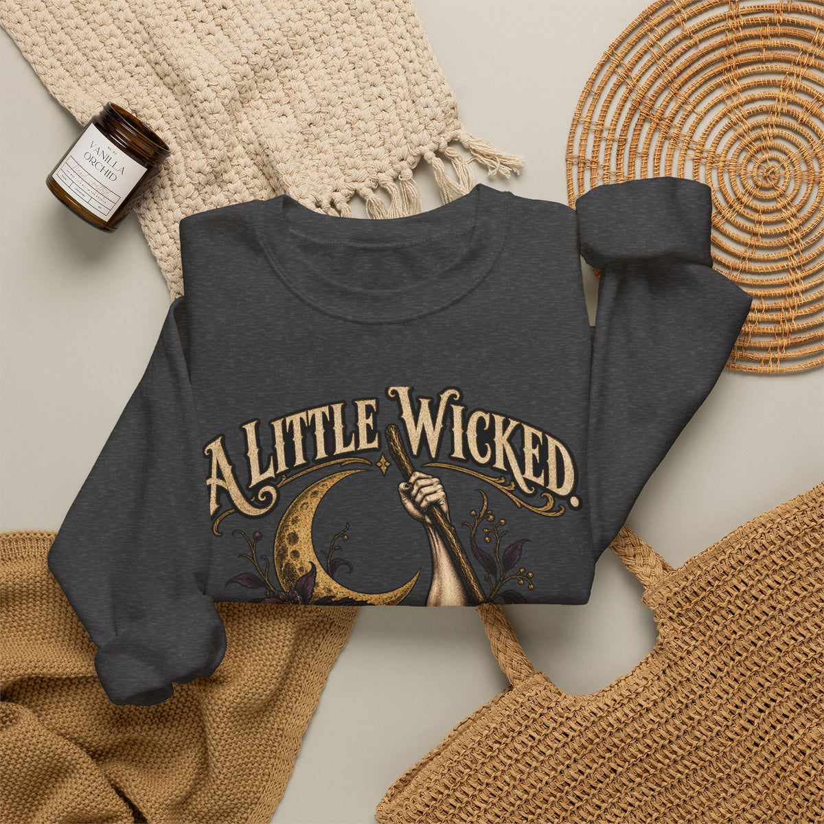 A Little Wicked A Lot Stronger — Halloween Unisex Crewneck Sweatshirt | Ascensum Wear