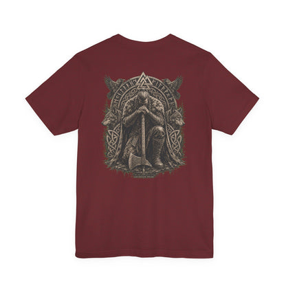 Ascension Kneeling — Norse Back Print T-Shirt | Ascensum Wear