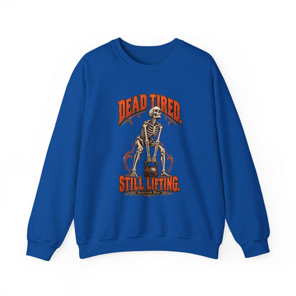 Dead Tired Still Lifting — Halloween Fitness Unisex Crewneck | Ascensum Wear