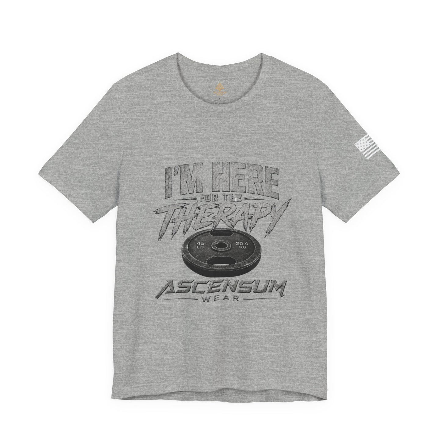 I'm Here For The Therapy | Weightlifting Graphic Tee | Ascensum Wear