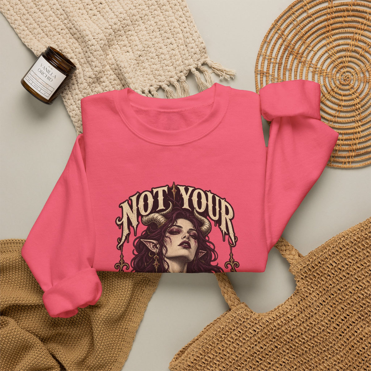 Not Your Little Monster — Halloween Graphic Crewneck | Ascensum Wear