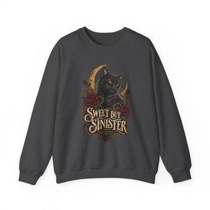 Sweet But Sinister — Black Cat Halloween Crewneck | Ascensum Wear
