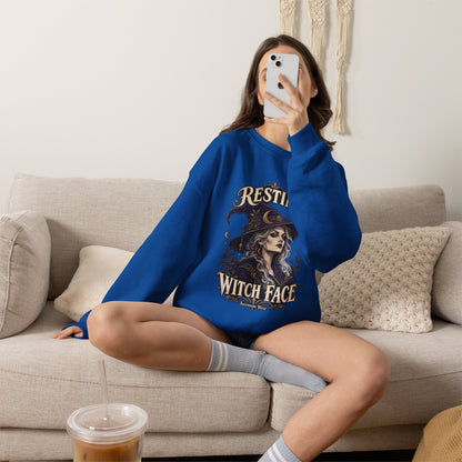 Resting Witch Face — Halloween Unisex Crewneck | Ascensum Wear