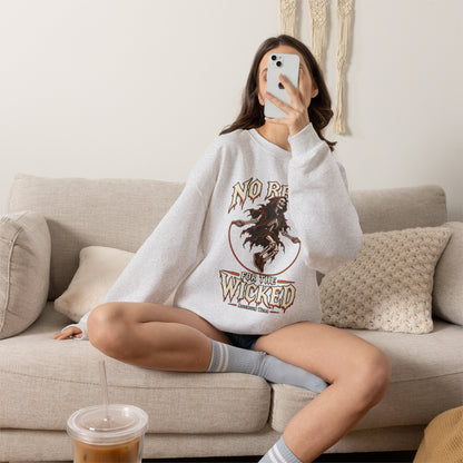 No Rest for the Wicked — Halloween Unisex Crewneck| Ascensum Wear