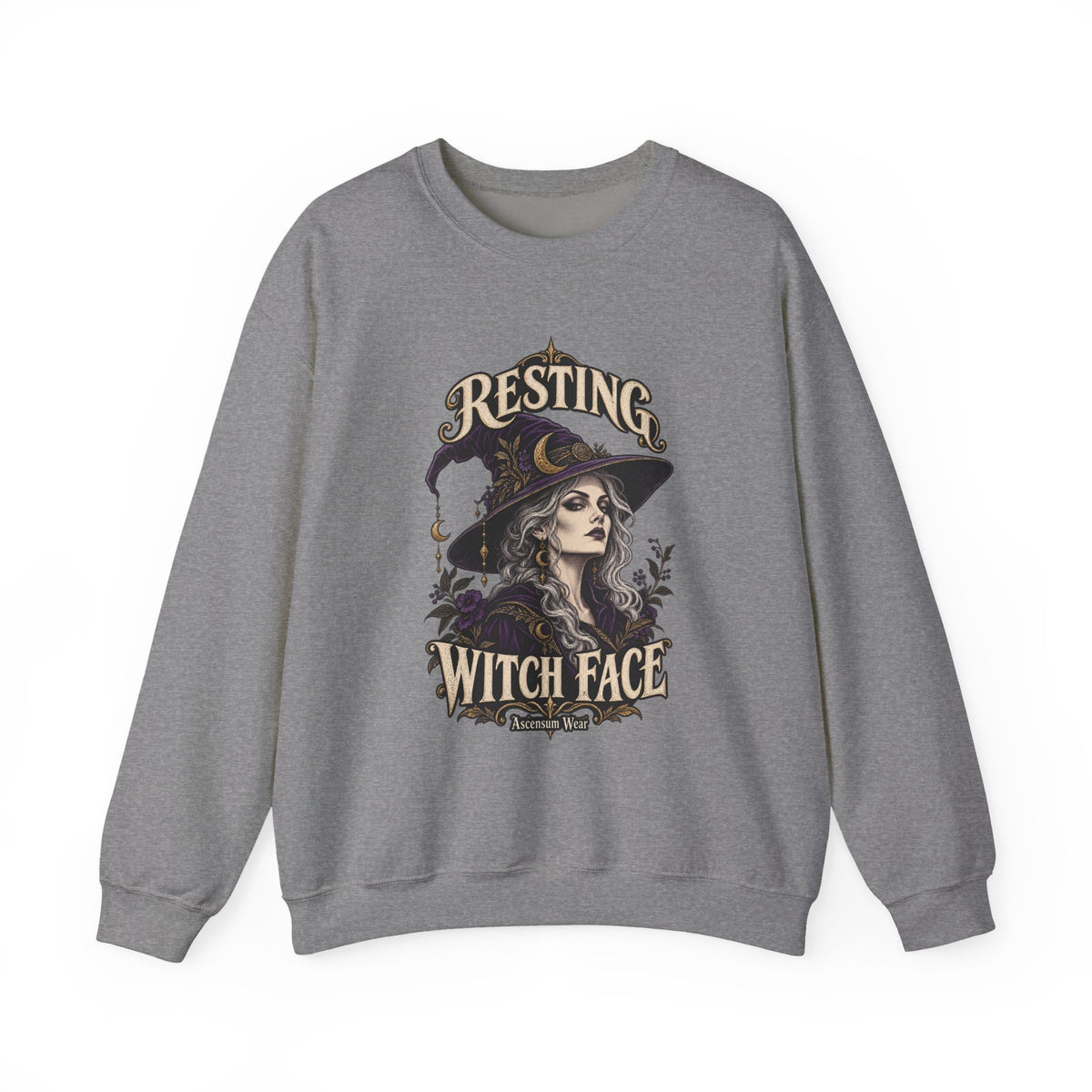 Resting Witch Face — Halloween Unisex Crewneck | Ascensum Wear