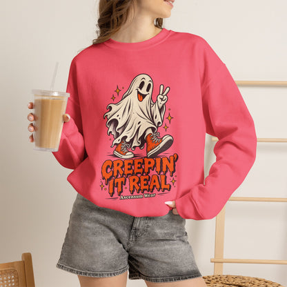 Creepin' It Real — Halloween Unisex Crewneck | Ascensum Wear