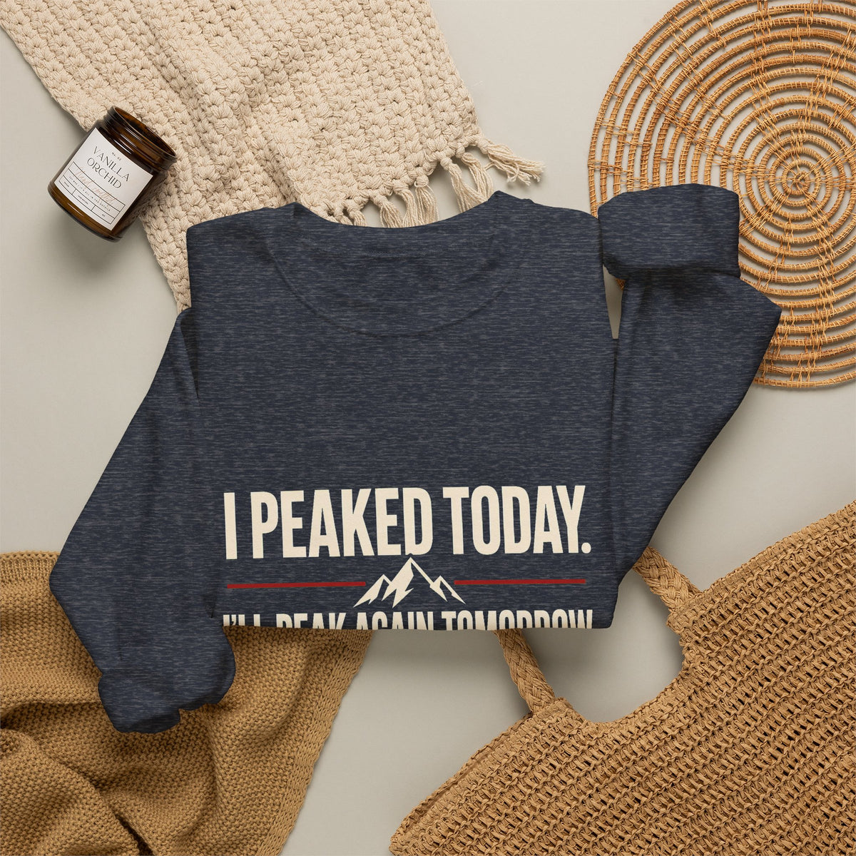 I Peaked Today — Women's Empowerment Crewneck | Ascensum Wear