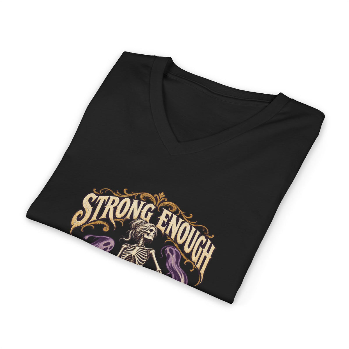 Strong Enough to Haunt You — Halloween Unisex V Neck | Ascensum Wear