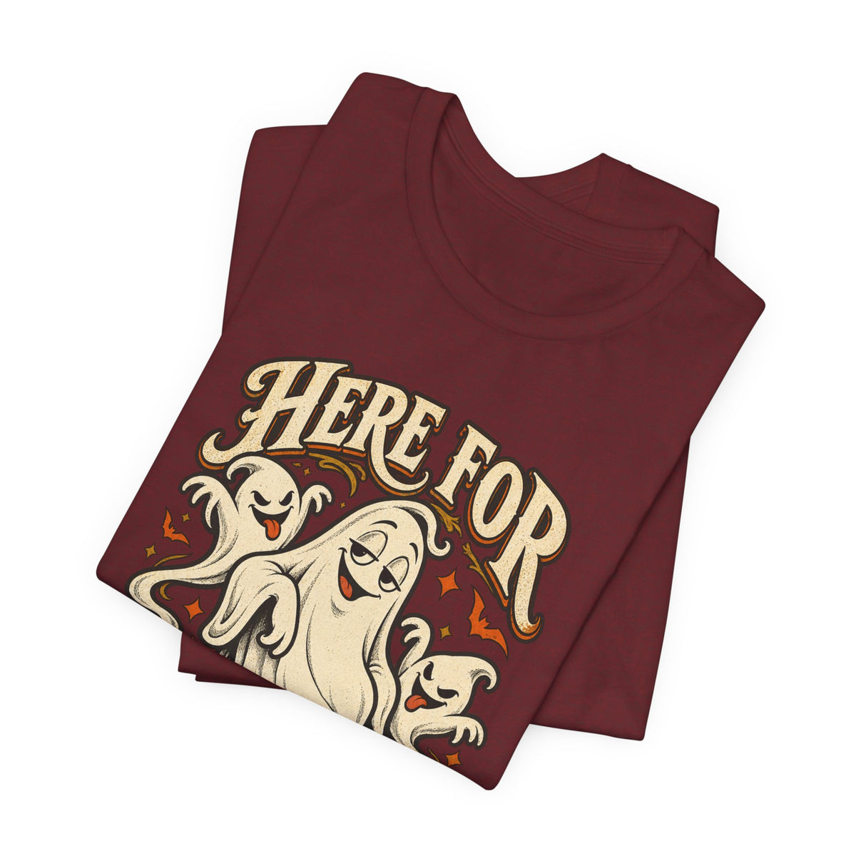 Here for the Boos — Vintage Ghost Trio Unisex Tee | Ascensum Wear
