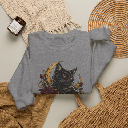 Sweet But Sinister — Black Cat Halloween Crewneck | Ascensum Wear