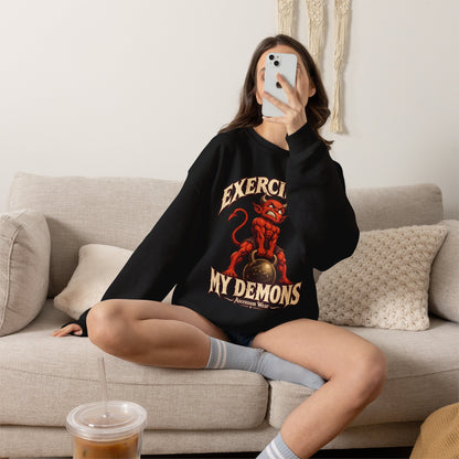 Exercising My Demons — Halloween Unisex Crewneck | Ascensum Wear