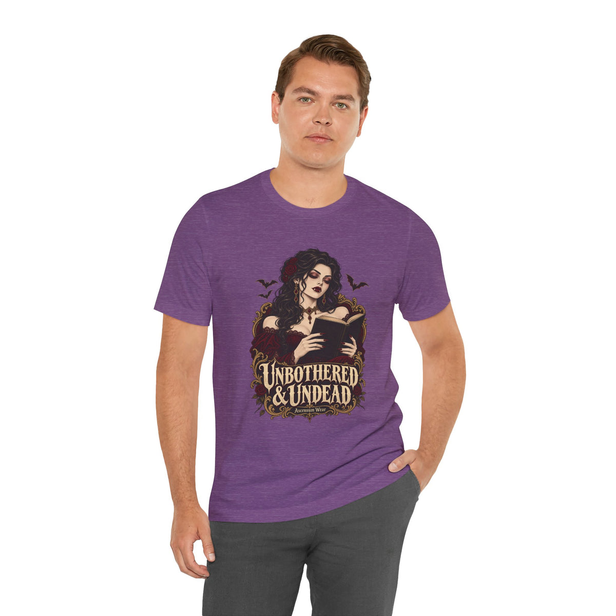 Unbothered & Undead — Women's Gothic Halloween Tee | Ascensum Wear