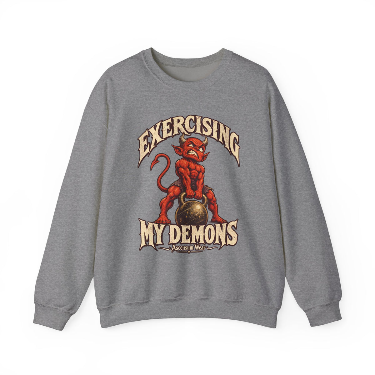 Exercising My Demons — Halloween Unisex Crewneck | Ascensum Wear