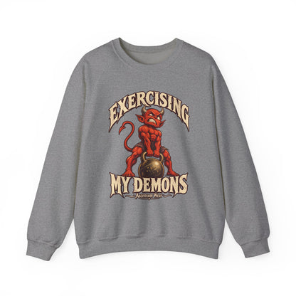 Exercising My Demons — Halloween Unisex Crewneck | Ascensum Wear